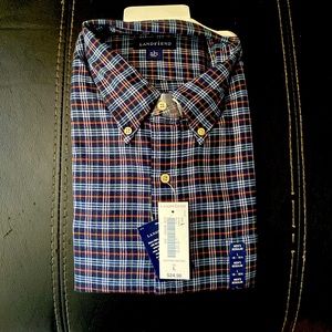 Lands’ End LS pattern Chino Shirt